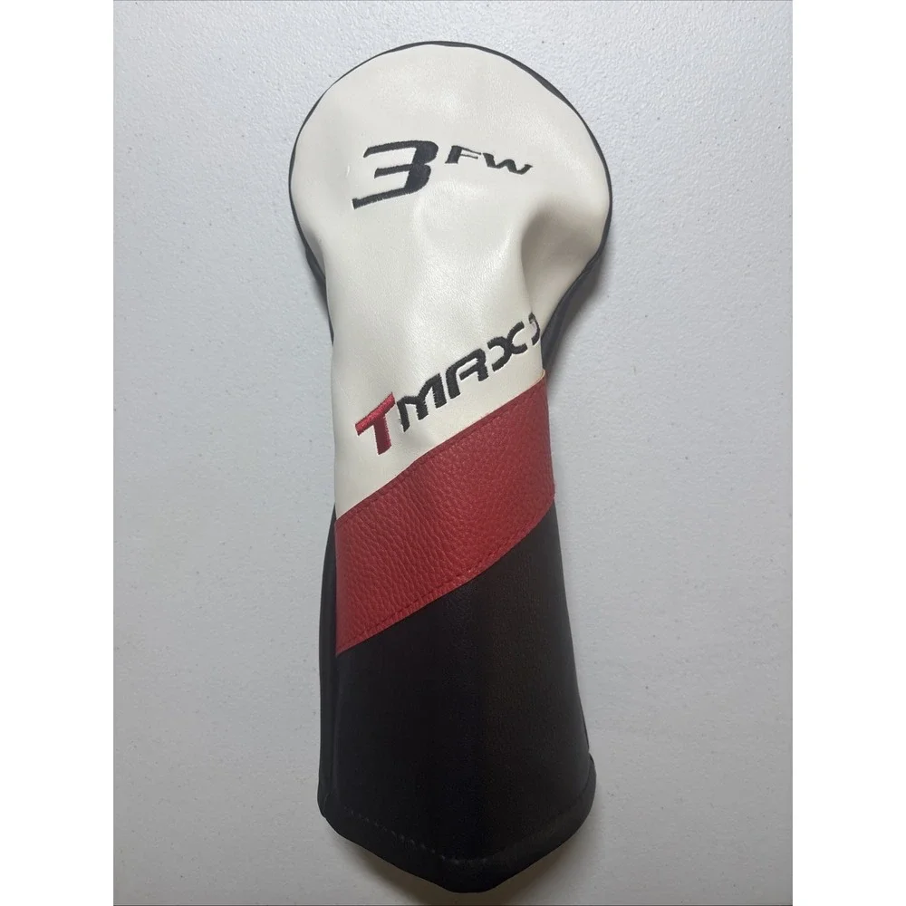 New Tourmax Tmaxx 3FW Fairway Head Cover Black White Red Free Shipping